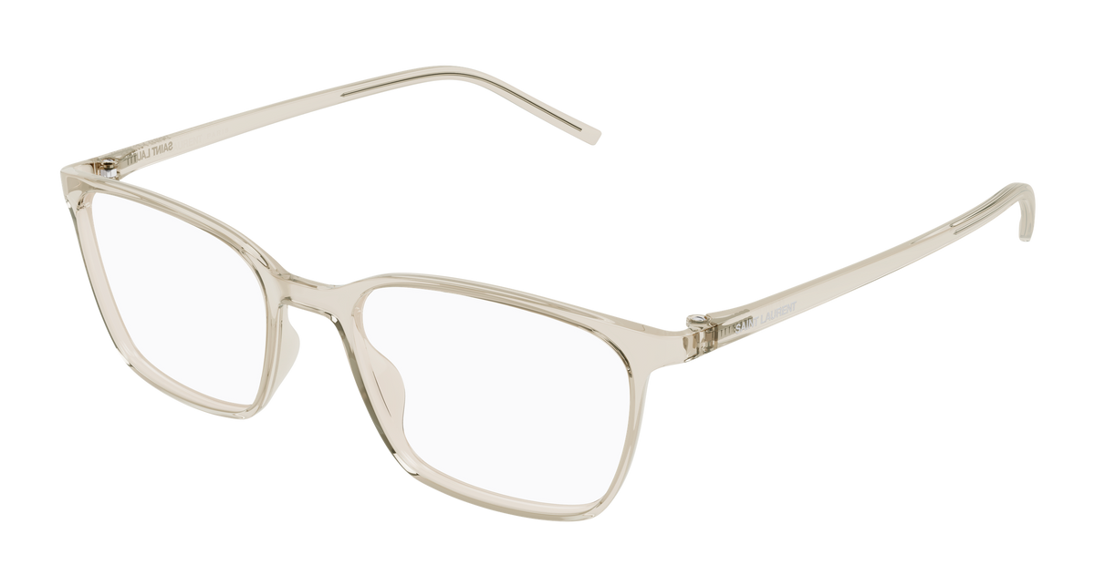 Saint Laurent SL 885 Eyeglasses - Beige / Transparent (004)