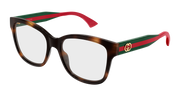 Gucci GG0038ONN Eyeglasses - Havana / Transparent (002)