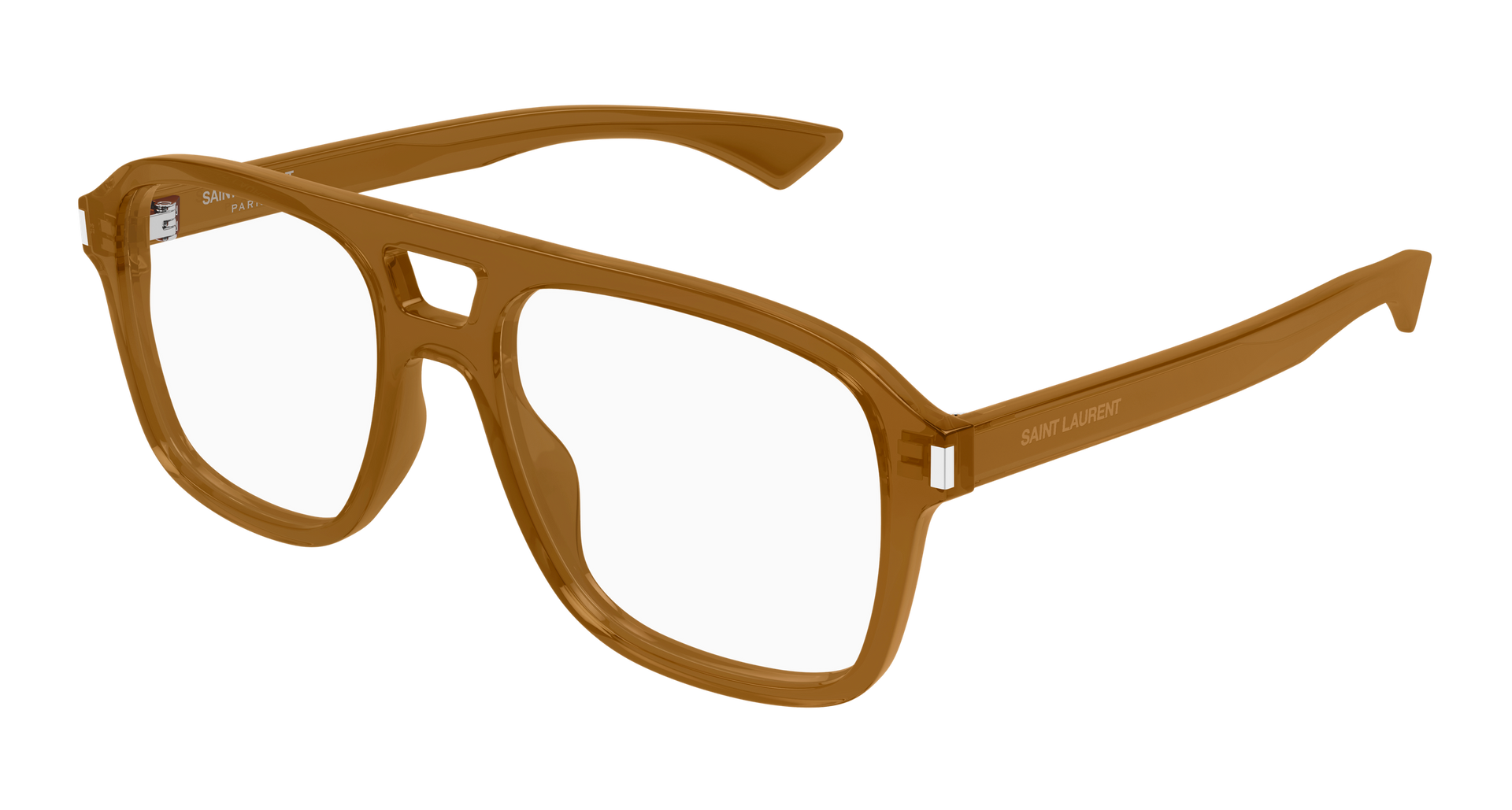 Saint Laurent SL 881 OPT Eyeglasses - Brown / Transparent (005)