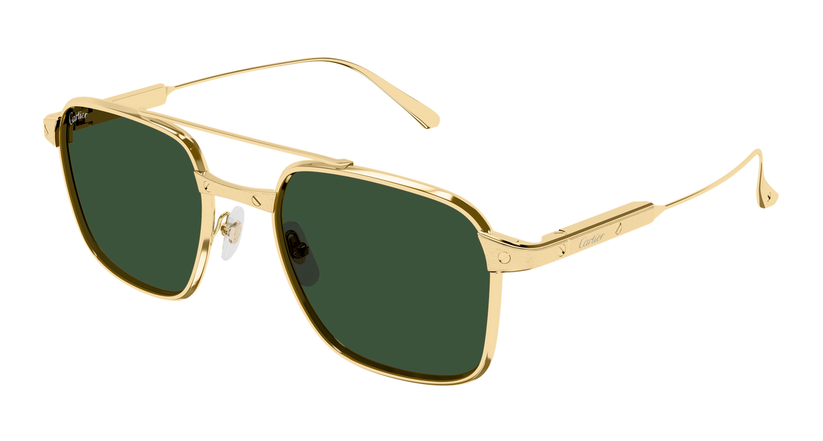 Cartier CT0610S Sunglasses - Gold / Green (002)