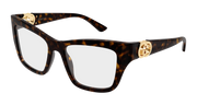 Gucci GG2124O Eyeglasses - Havana / Transparent (002)