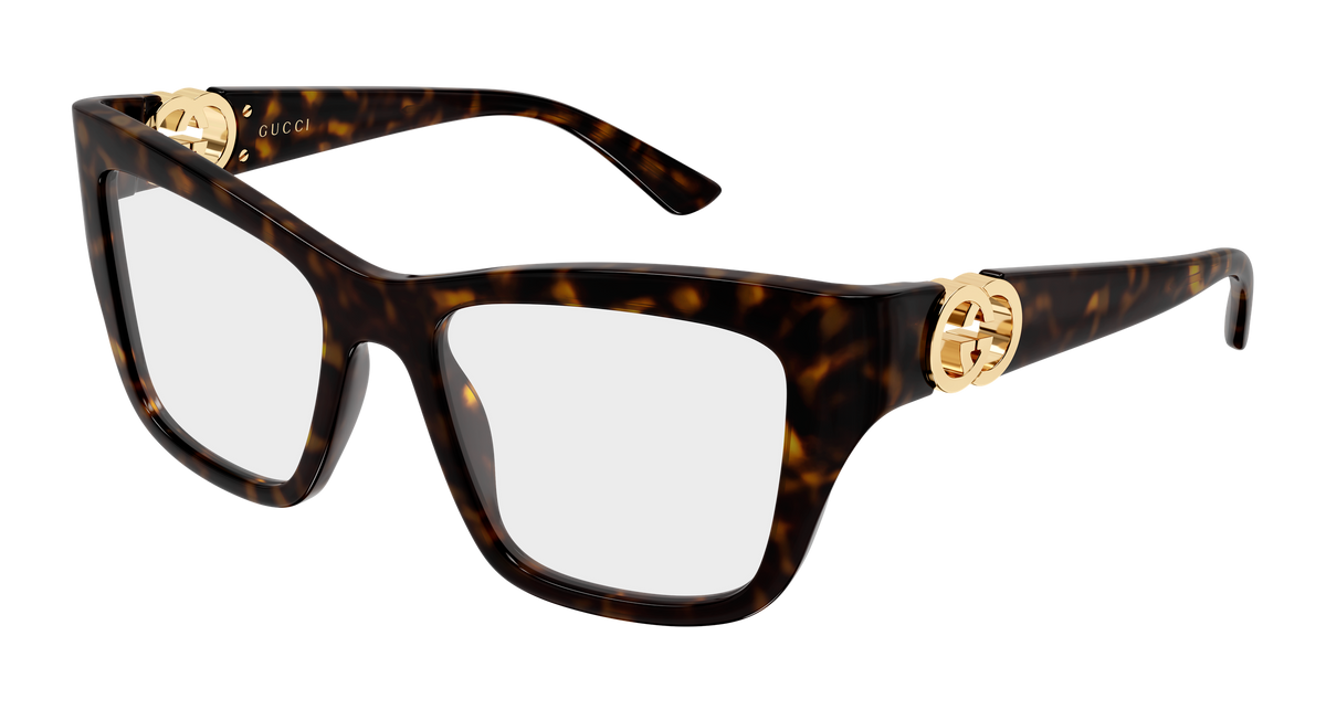 Gucci GG2124O Eyeglasses - Havana / Transparent (002)