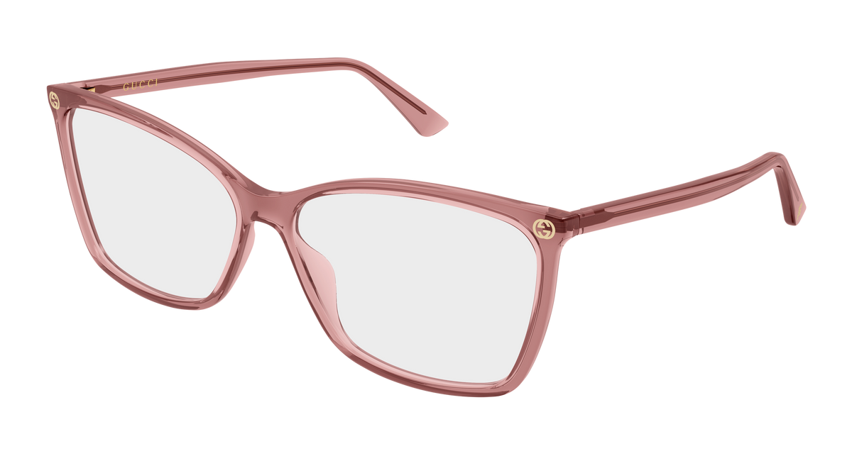 Gucci GG0025O Eyeglasses - Pink / Transparent (018)