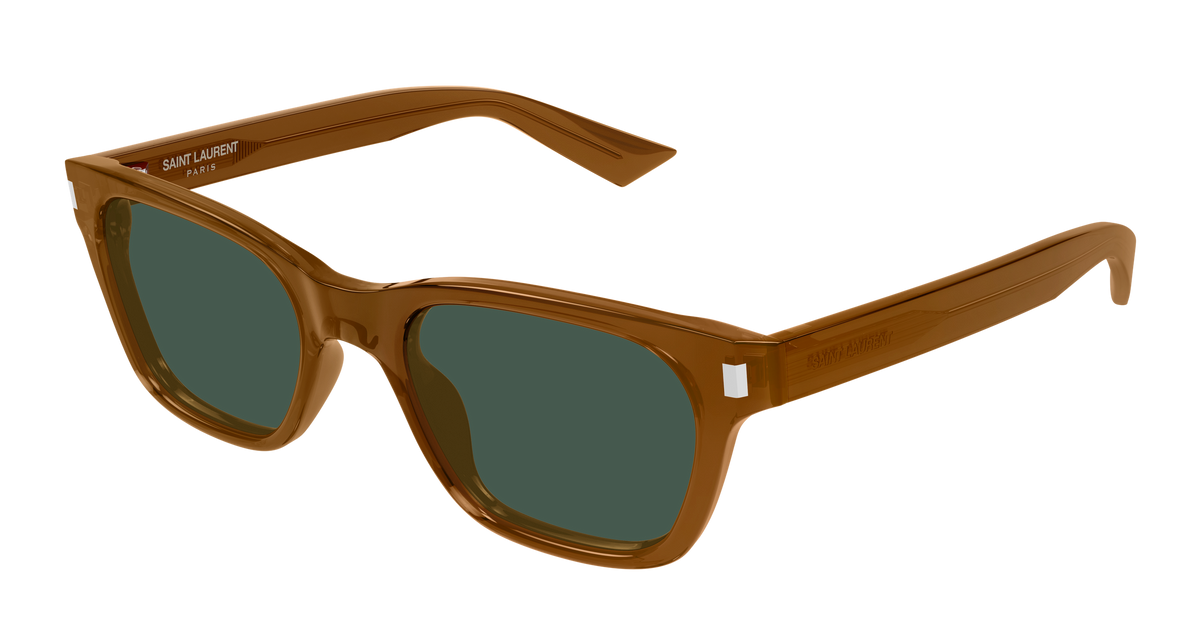 Saint Laurent SL 874 Sunglasses - Brown / Green (005)