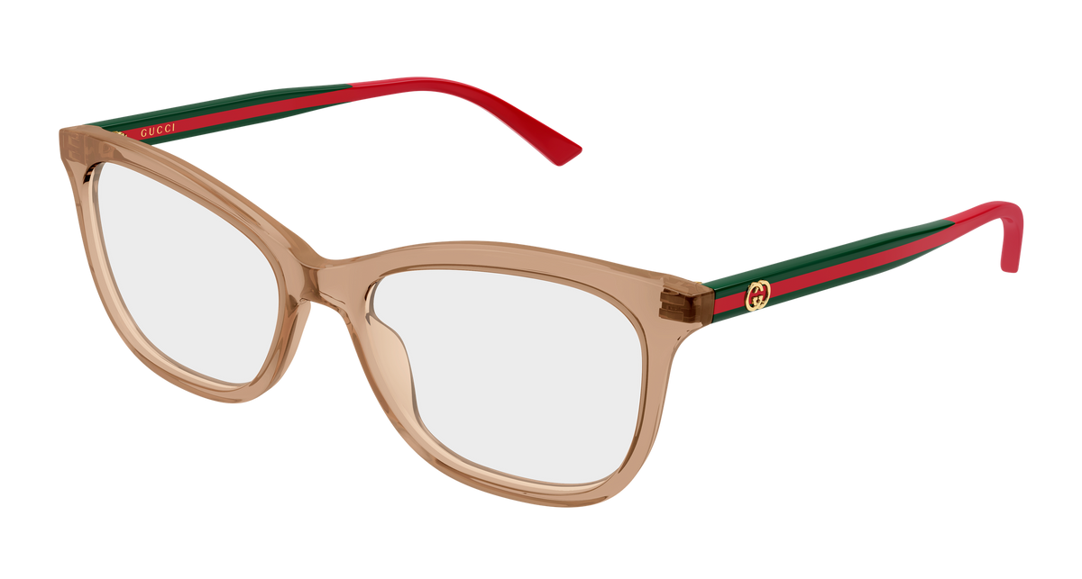 Gucci GG2117O Eyeglasses - Brown / Transparent (003)