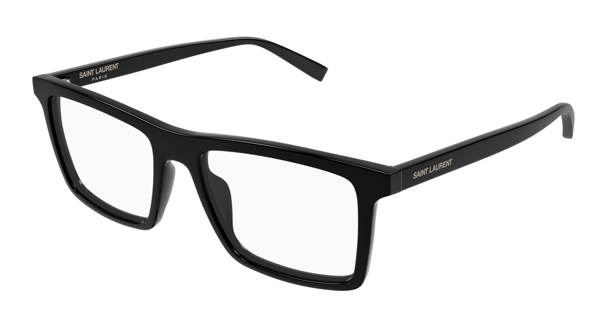 Saint Laurent SL 906 Eyeglasses - Black / Transparent (001)