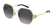 Gucci GG2046S Sunglasses - Gold / Grey (002)