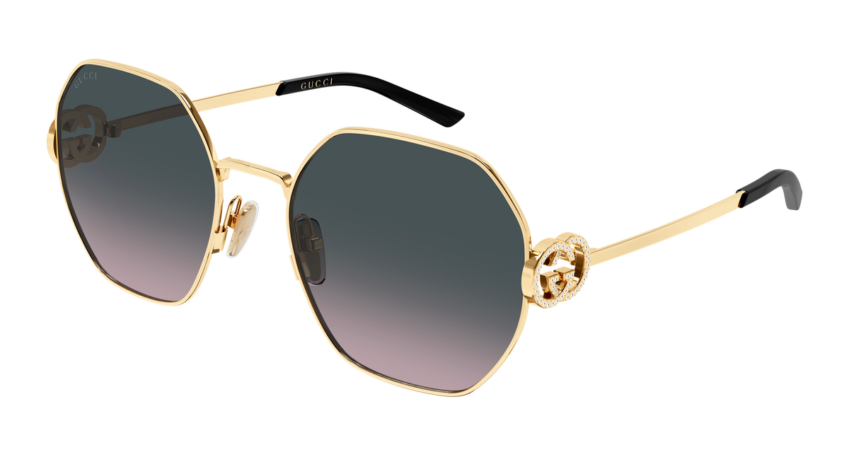 Gucci GG2046S Sunglasses - Gold / Grey (002)