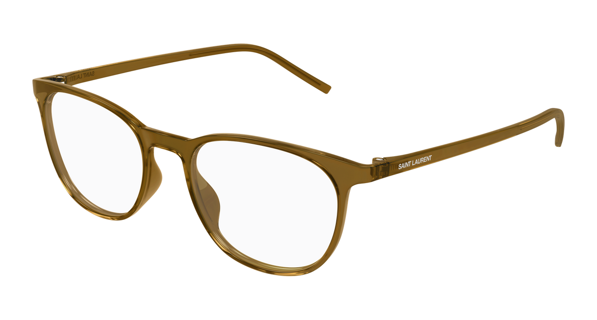 Saint Laurent SL 884 Eyeglasses - Brown / Transparent (005)