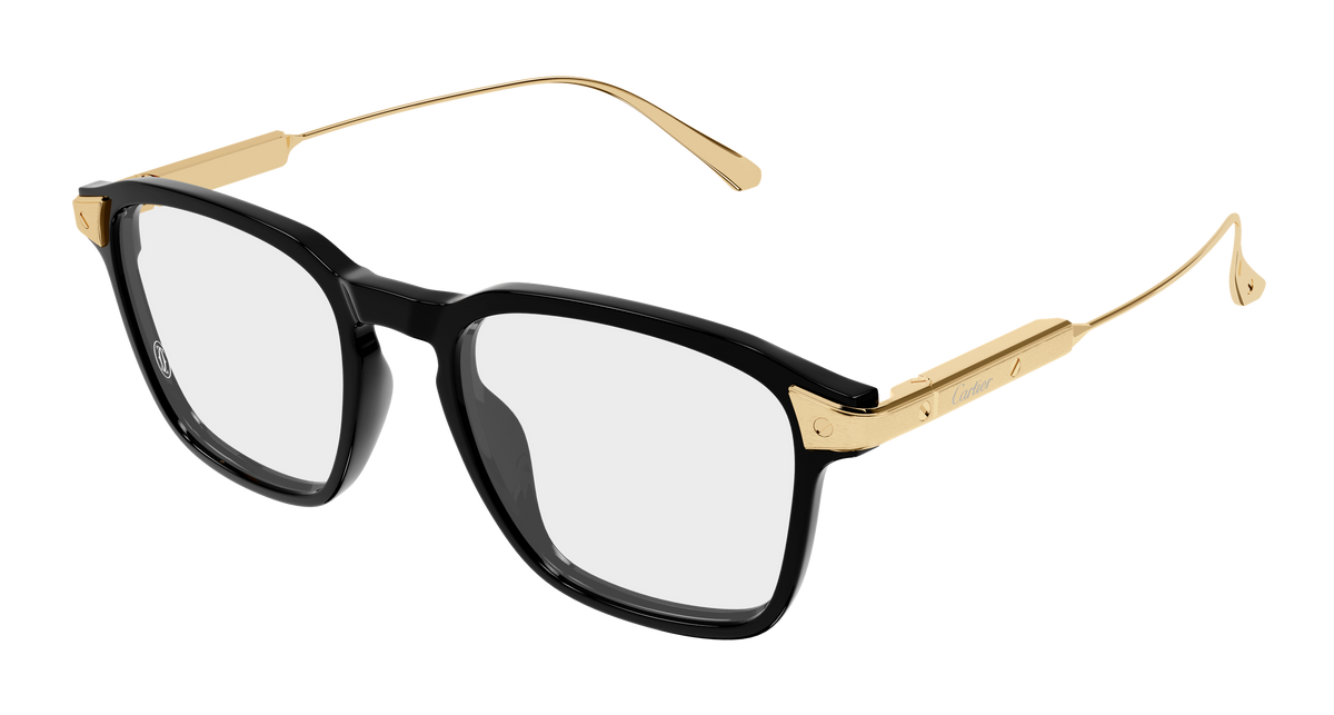Cartier CT0611O Eyeglasses - Black / Transparent (001)