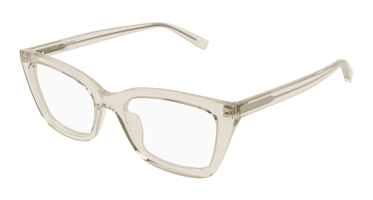 Saint Laurent SL 911 Eyeglasses - Beige / Transparent (004)