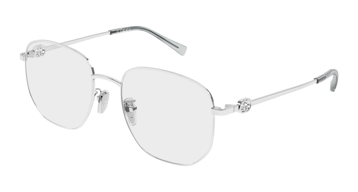 Gucci GG2146OA Eyeglasses - Silver / Transparent (002)