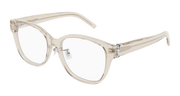 Saint Laurent SL M168/F Eyeglasses - Beige / Transparent (004)