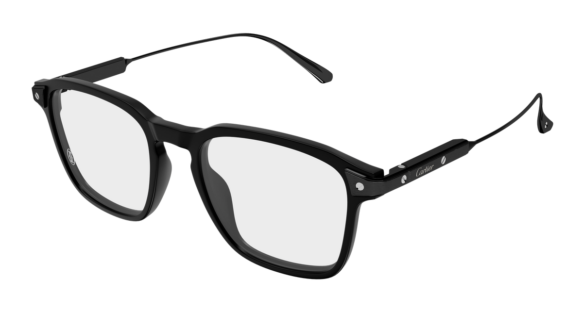 Cartier CT0611O Eyeglasses - Black / Transparent (003)