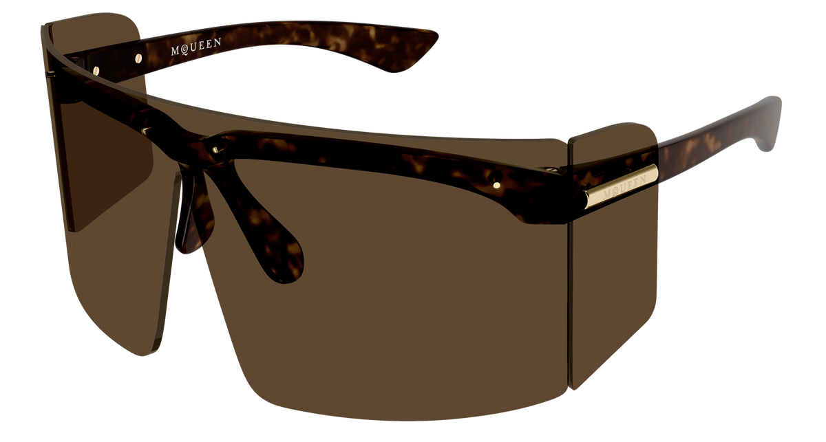 Alexander McQueen AM0594S Sunglasses - Havana / Brown (002)