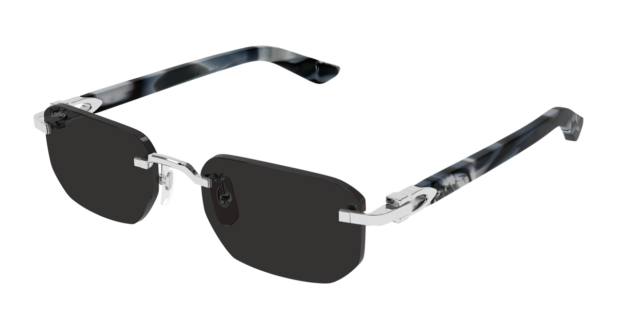 Cartier CT0622S Sunglasses - Silver / Grey (005)