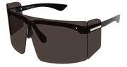 Alexander McQueen AM0594S Sunglasses - Black / Smoke (001)