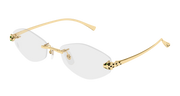 Cartier CT0637O Eyeglasses - Gold / Transparent (001)