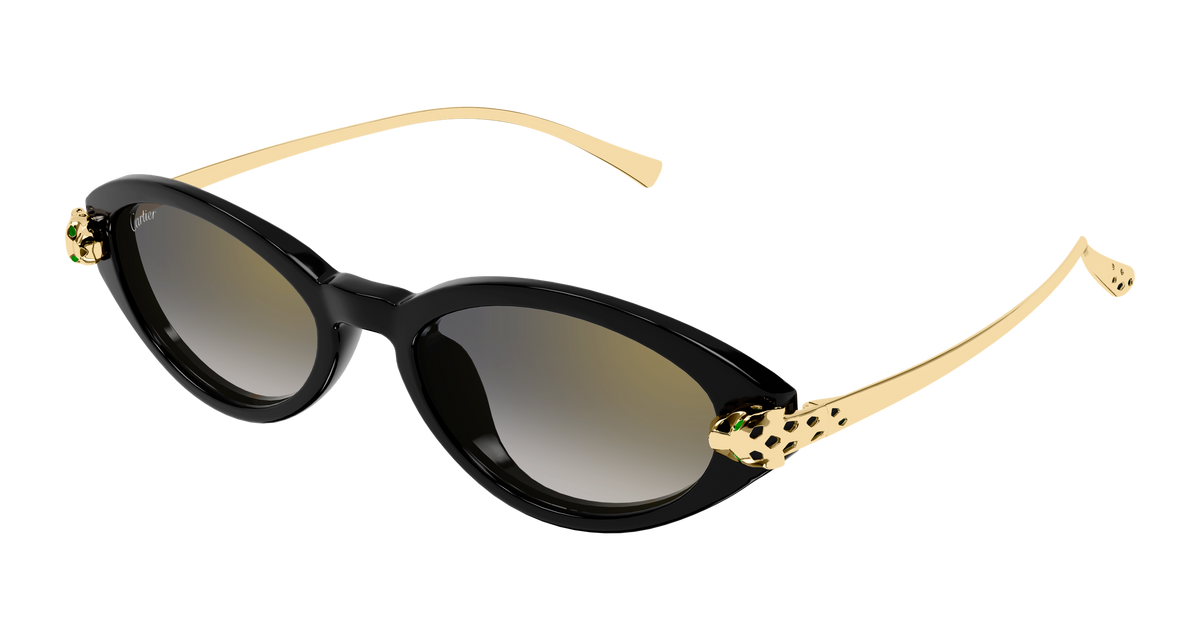 Cartier CT0634S Sunglasses - Black / Grey (001)