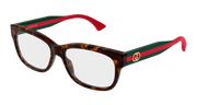 Gucci GG0278OAN Eyeglasses - Havana / Transparent (002)