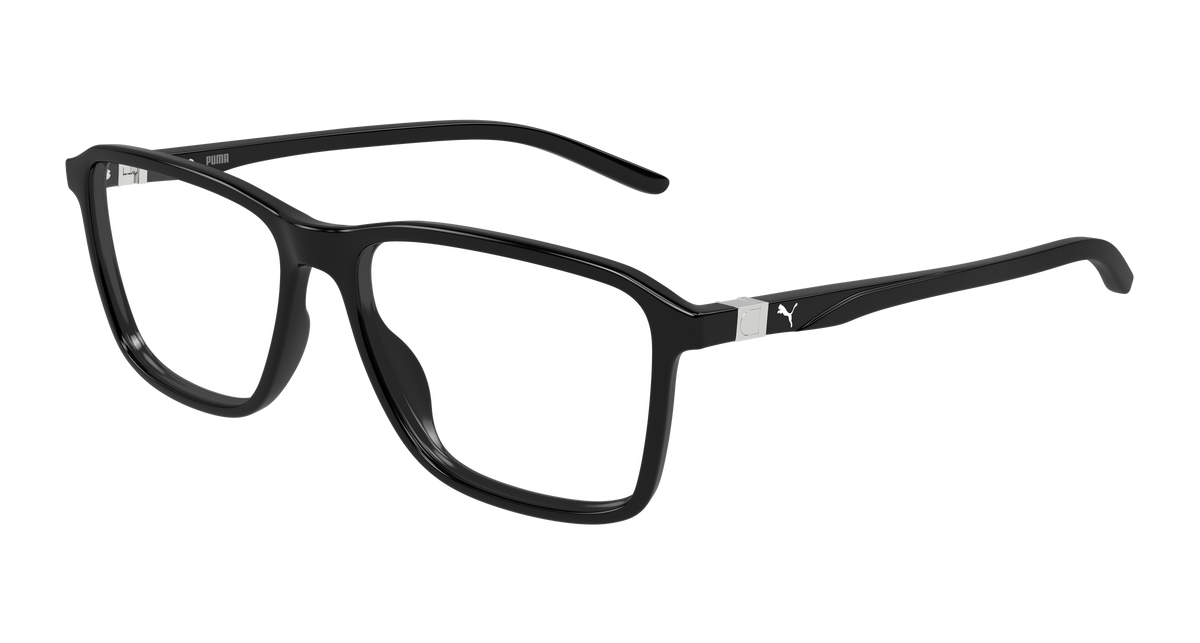 Puma PU0536O Eyeglasses - Black / Transparent (001)