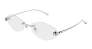 Cartier CT0637O Eyeglasses - Silver / Transparent (002)