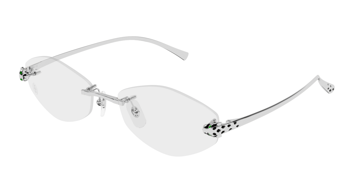 Cartier CT0637O Eyeglasses - Silver / Transparent (002)
