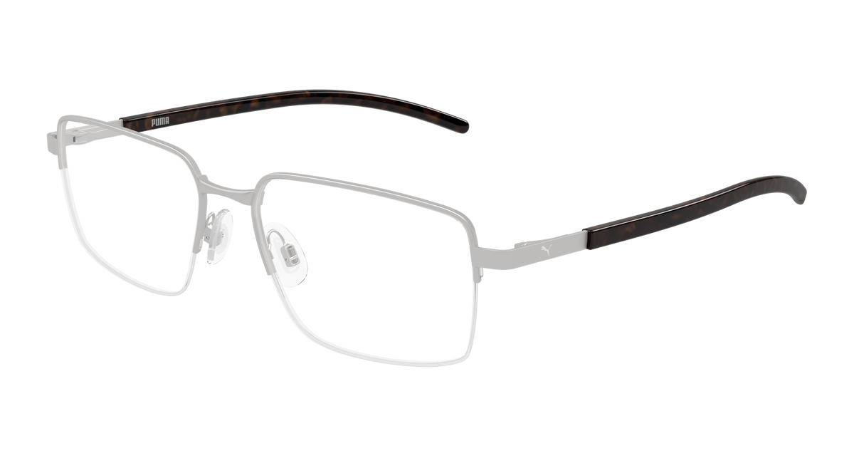Puma PU0538O Eyeglasses - Gunmetal / Transparent (007)