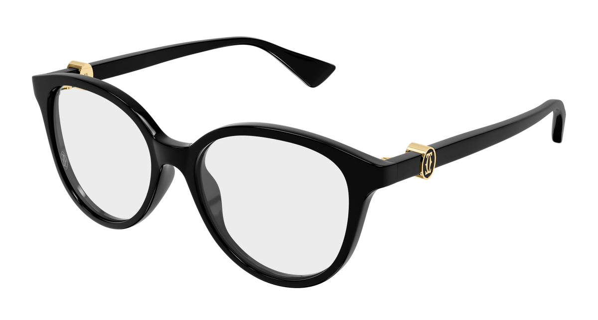 Cartier CT0643O Eyeglasses - Black / Transparent (001)