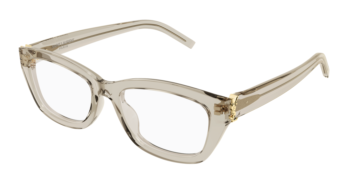 Saint Laurent SL M153 OPT Eyeglasses - Beige / Transparent (004)