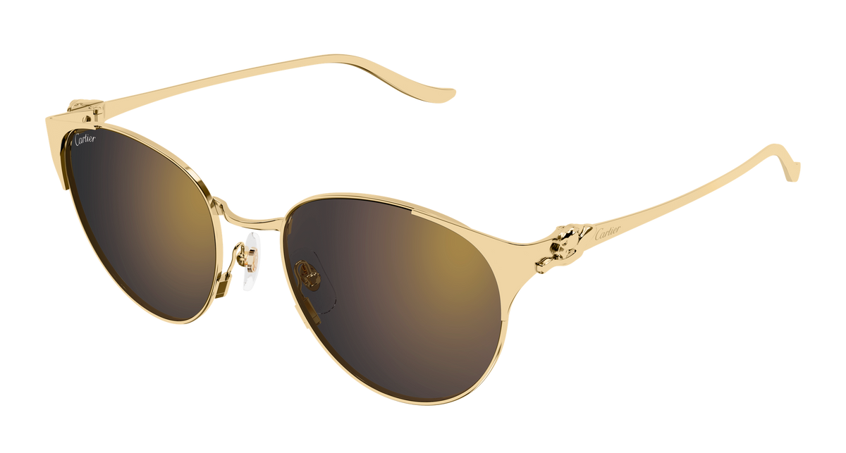 Cartier CT0631S Sunglasses - Gold / Grey (001)