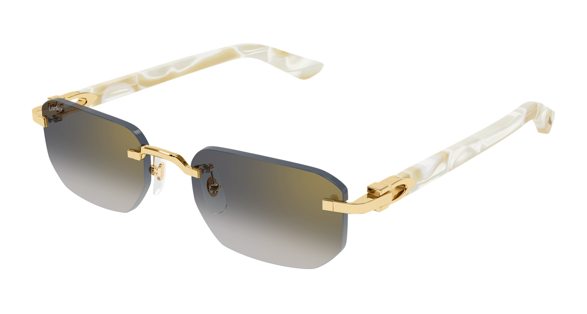 Cartier CT0622S Sunglasses - Gold / Grey (004)