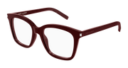 Saint Laurent SL 166 Eyeglasses - Burgundy / Transparent (008)