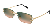 Cartier CT0550S Sunglasses - Gold / Green (009)