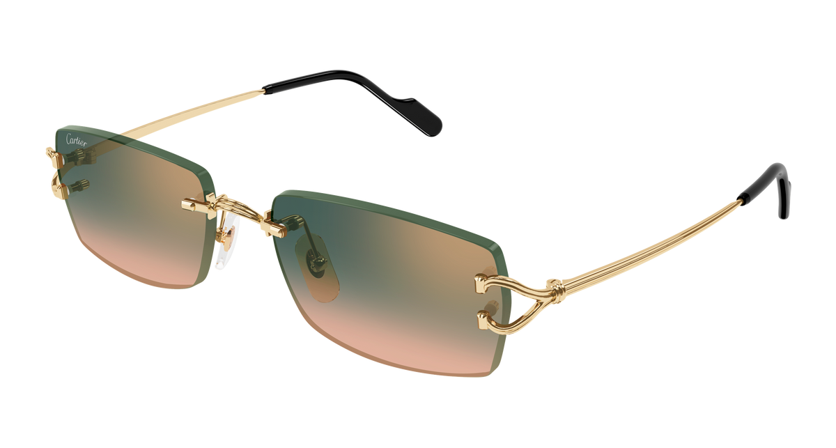 Cartier CT0550S Sunglasses - Gold / Green (009)