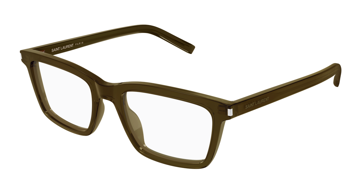 Saint Laurent SL 842 Eyeglasses - Brown / Transparent (005)