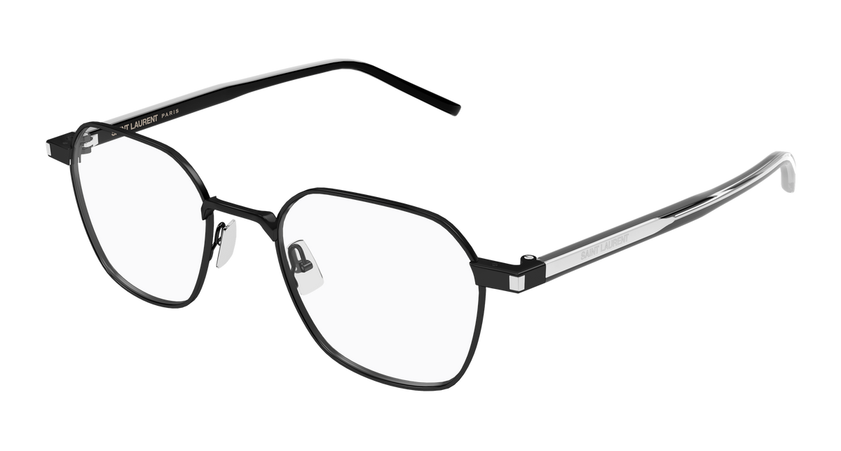 Saint Laurent SL 883 Eyeglasses - Black / Transparent (004)