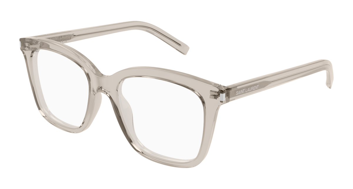 Saint Laurent SL 166 Eyeglasses - Beige / Transparent (007)