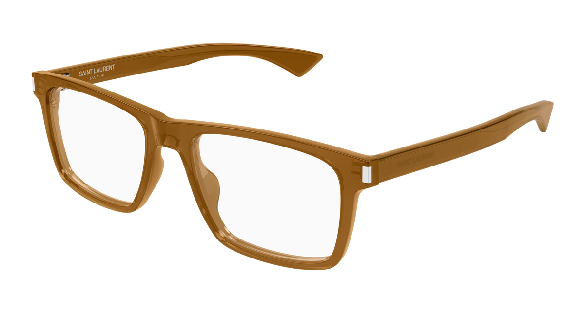 Saint Laurent SL 882 Eyeglasses - Brown / Transparent (010)