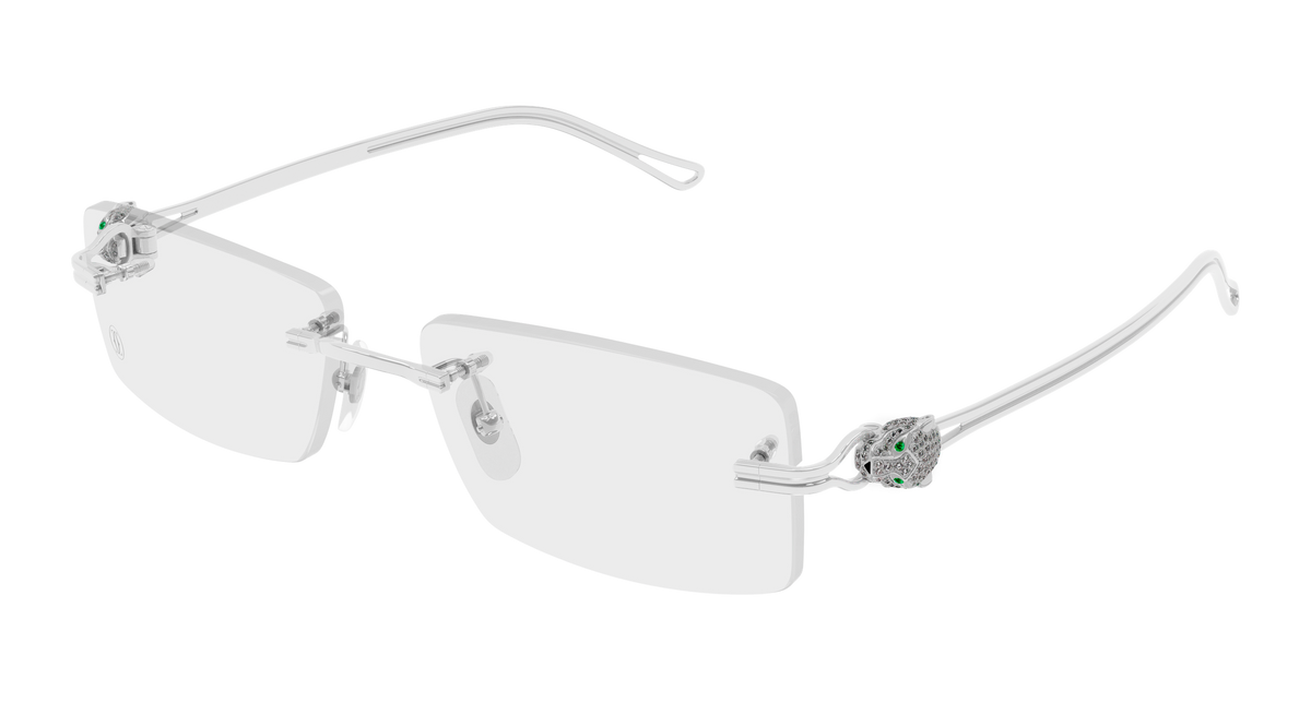 Cartier CT0647O Eyeglasses - Silver / Transparent (001)