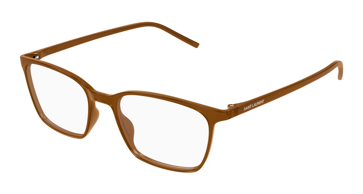 Saint Laurent SL 885 Eyeglasses - Brown / Transparent (006)