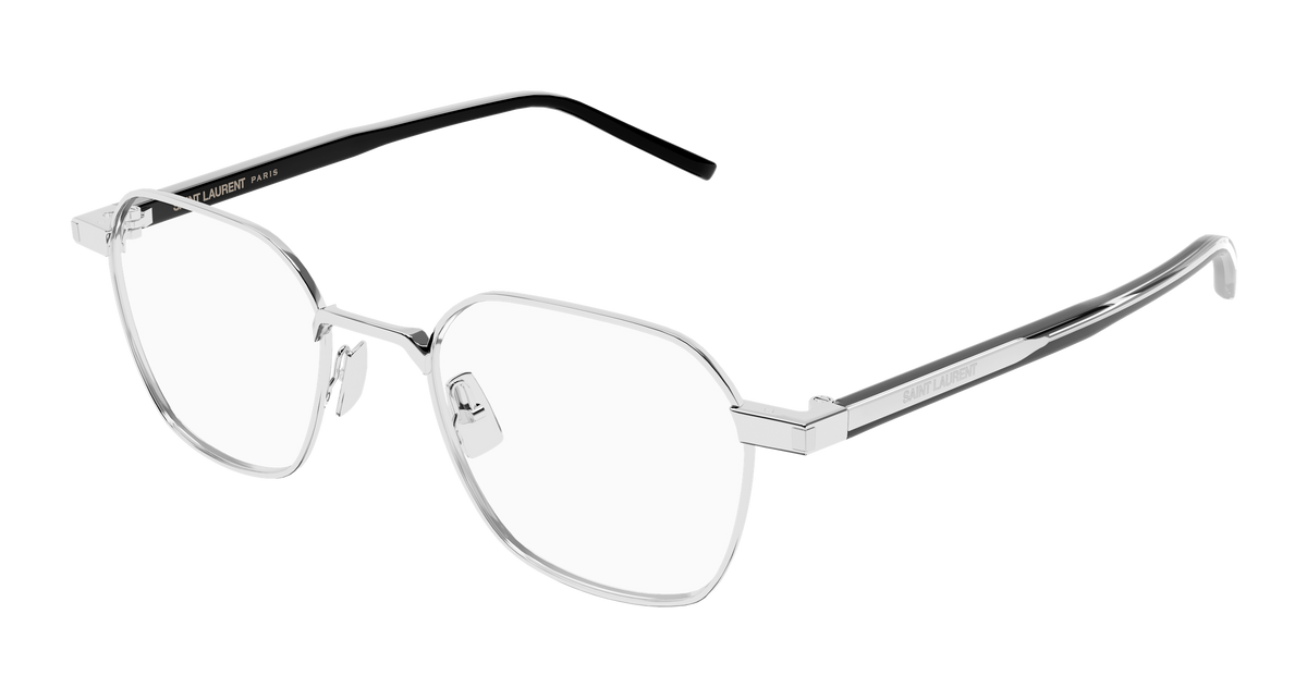 Saint Laurent SL 883 Eyeglasses - Silver / Transparent (005)