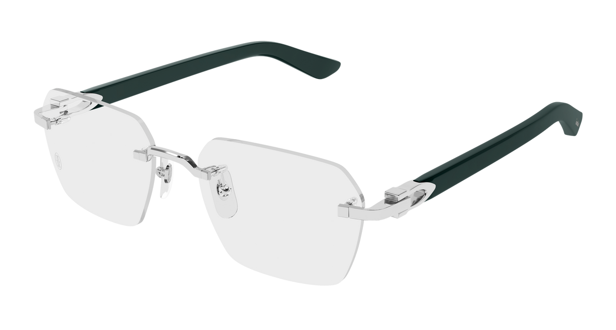 Cartier CT0623O Eyeglasses - Silver / Transparent (003)