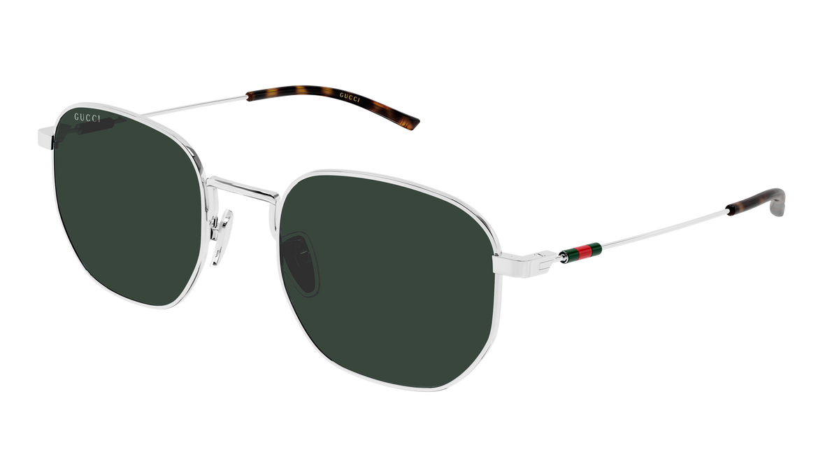 Gucci GG2095S Sunglasses - Silver / Green (002)