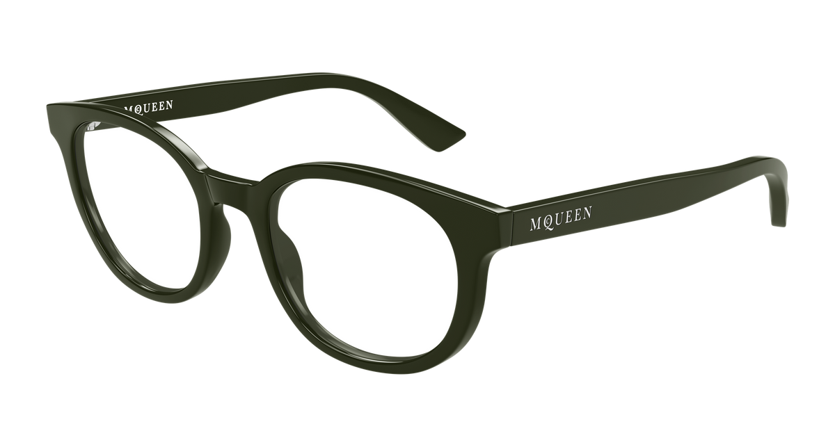 Alexander McQueen AM0567O Eyeglasses - Green / Transparent (003)
