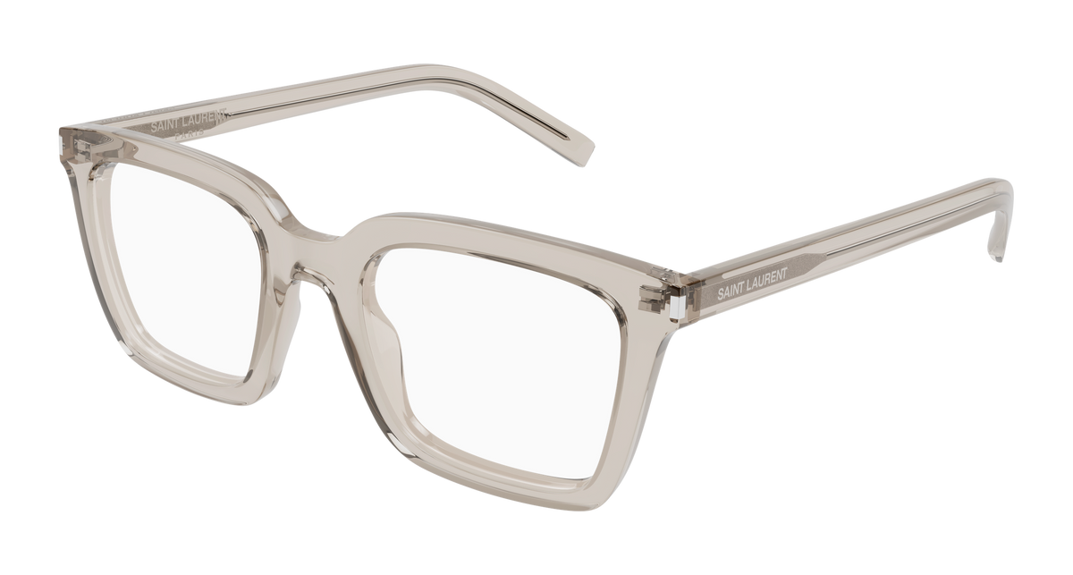 Saint Laurent SL 167 Eyeglasses - Beige / Transparent (007)