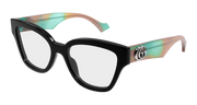 Gucci GG1424O Eyeglasses - Black / Transparent (018)