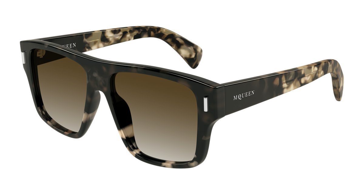 Alexander McQueen AM0550S Sunglasses - Havana / Brown (002)
