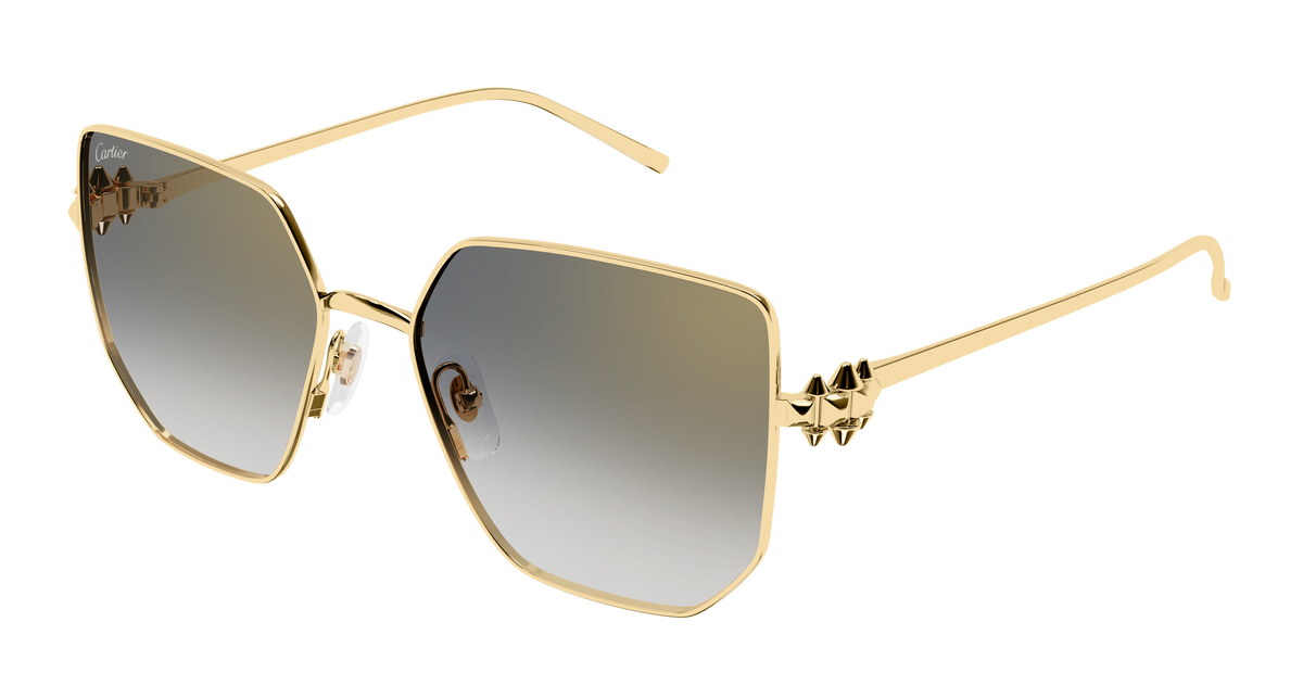 Cartier CT0645S Sunglasses - Gold / Grey (001)