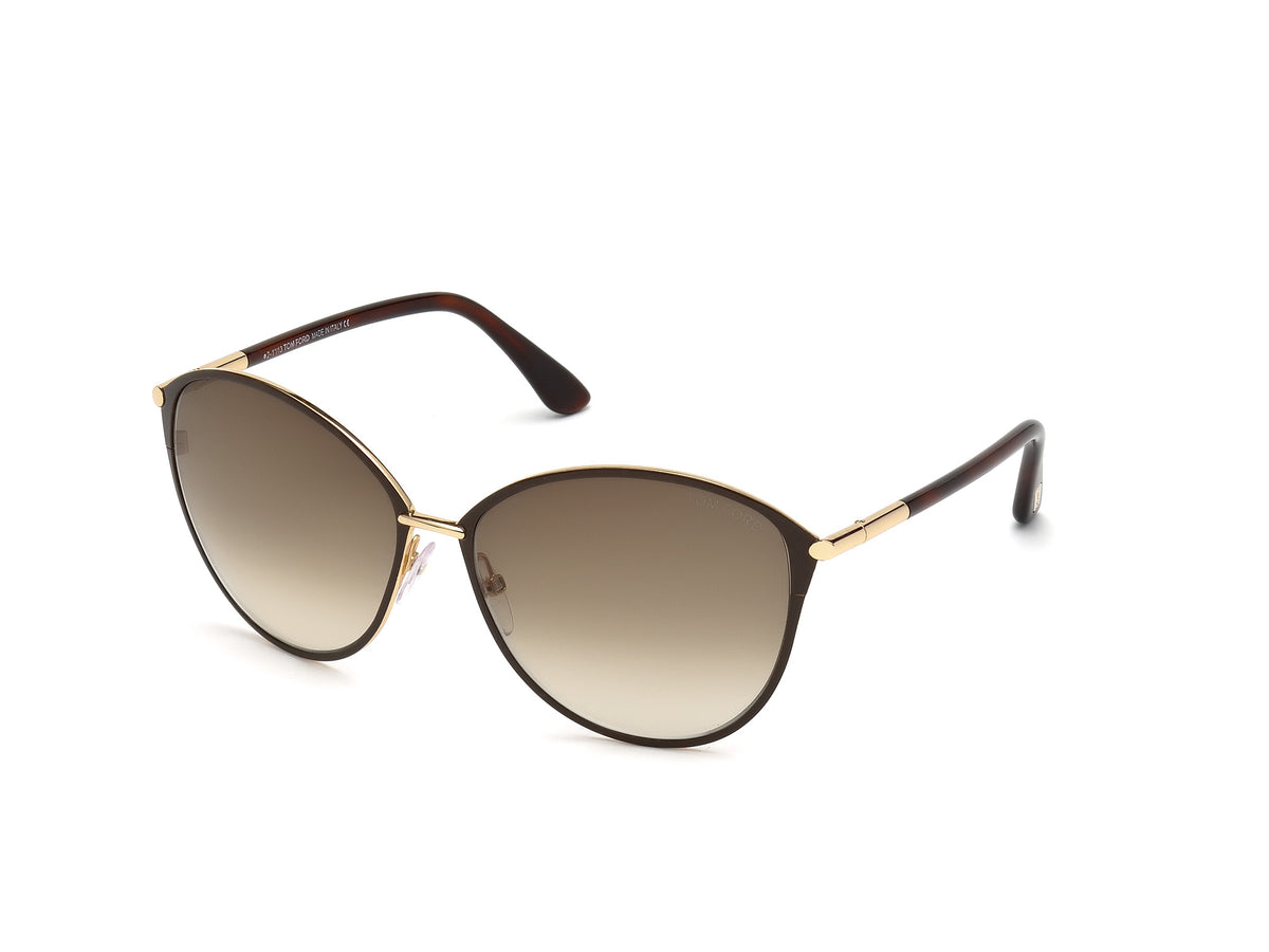Tom Ford FT0320 FT0320 28F - Light Brown/Monocolor / Dark Havana - Lens: Dark Havana